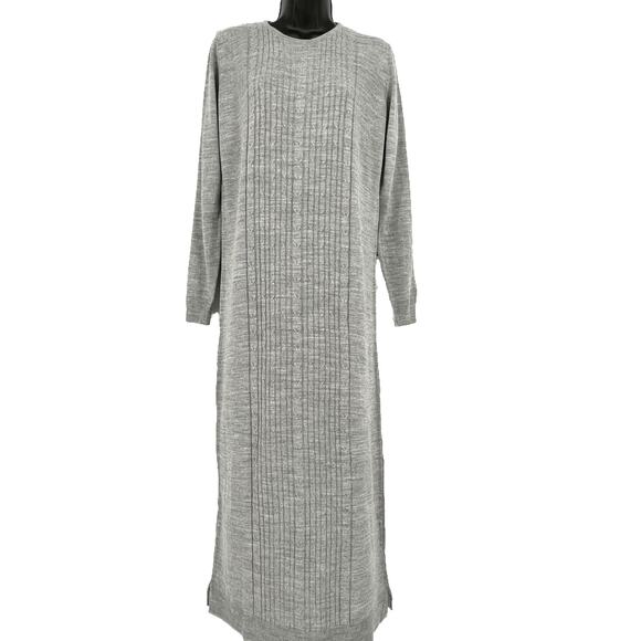 Tavin Cable Knit Dress in Heathered Grey Size 4/6 - Picture 1 of 11